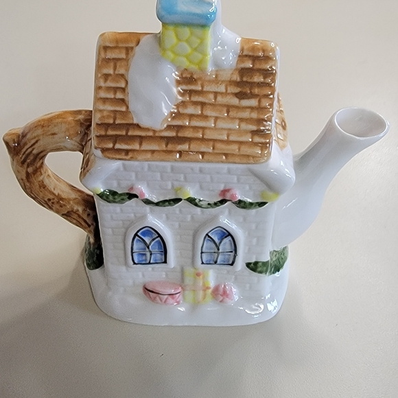 Vintage Houston Harvest Christmas Teapot and Sugar Canister - Picture 4 of 10